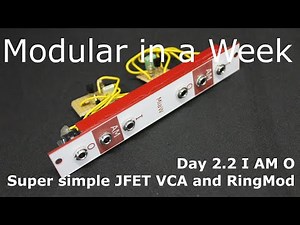 I AM O VCA/RingMod/Voltage Controlled Gate - DIY Modular in a Week 2.2