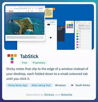 Free, ad-free sticky notes for Windows that attach to the app window where you need them, keeping every note local on your PC