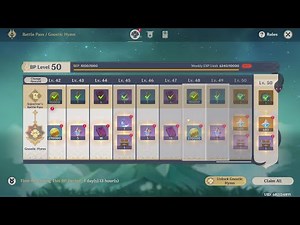 Battle Pass, Ginostic Hymn, BP Level 50 (Genshin Impact)