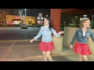 Wave on Wave line dance. Demo with Lee. Too fun