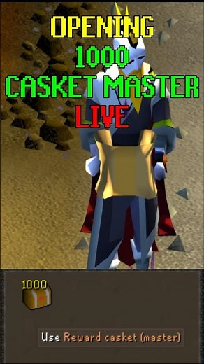 Opening 1000 Casket Master [OSRS] #Shorts #DotinOSRS