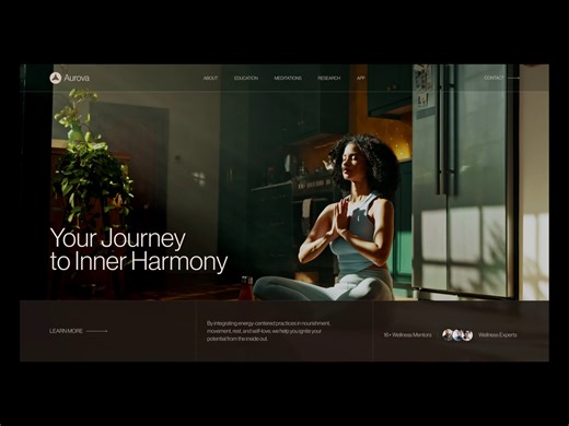 Wellness Platform - Website Design