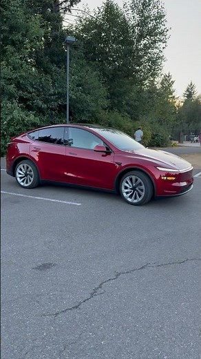 2026 Tesla Model Y Juniper Drive | Fiery Ultra Red Color | 20” Helix Wheels Exterior