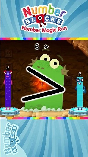 Numberblocks 4 Number Magic Run - Meet the Number Four in Caves | CBeebies Go Explore Games