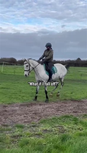 Whatever happens, get back in the saddle 😊 #horseriding #horse #backinthesaddle