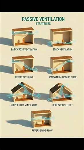 Natural Ventilation System in House | Passive Ventilation | #Shorts #Building