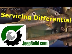 Servicing a differential, Jeep Wrangler YJ front axle.