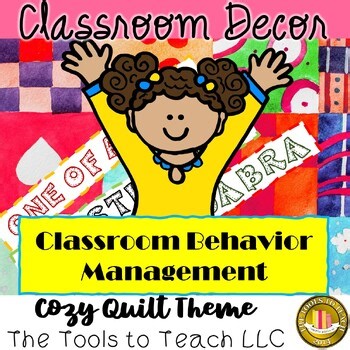 Cozy Quilt Classroom Management Decor and Posters Grades 1st-4th