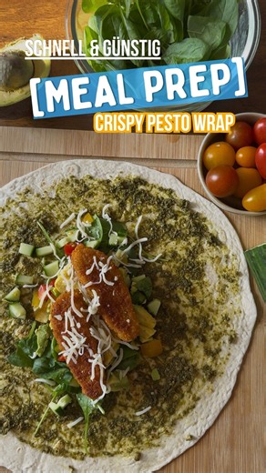 MEAL PREP: Crispy Pesto Wrap