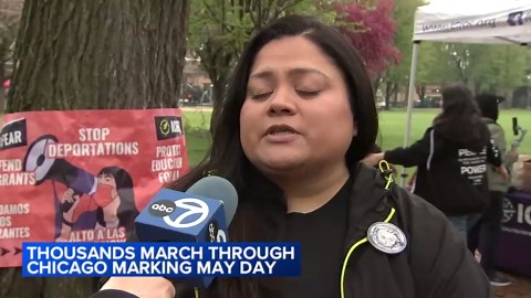 May Day 2025: Thousands gather for march, rallies downtown Chicago