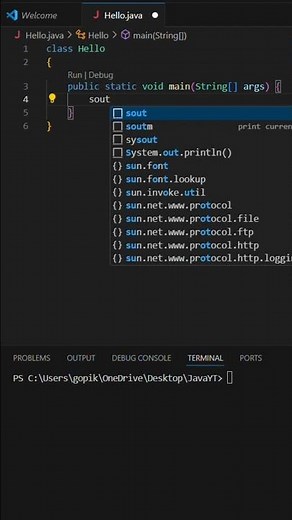Hello World Java Program for Beginners #helloworld#codingtutorial #java #javaforbeginners #shorts