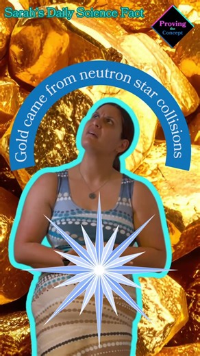 Gold is formed from colliding neutron stars