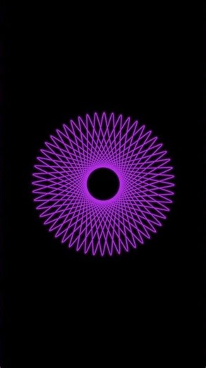 Hypnotic Spirograph Loop #python #math #manim #visualization #animation