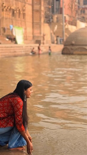 Shivank Goswami on Instagram: "You may leave Banaras, but Banaras never leaves you. In frame : @sona_g18 #winterbanaras #kashi #banarasvideo #ghatsogbanaras #banarasi #peacefulcity #shoot #repostreels #explore #ghats"