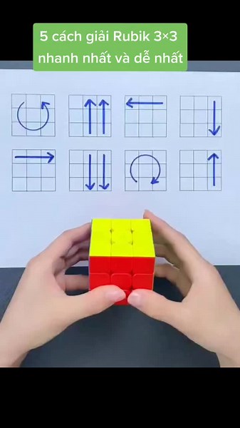5 cách giải Rubik 3×3 nhanh nhất và dễ nhất