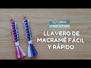 ¡Haz tu propio llavero de macramé fácil y rápido!