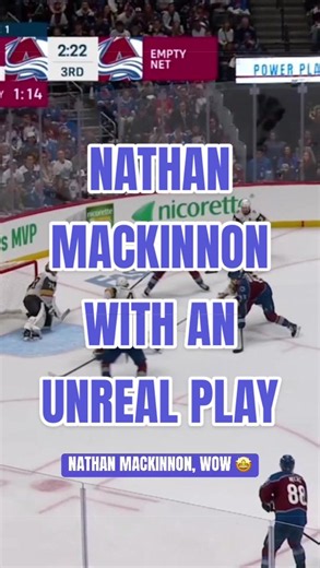 WHAT A PLAY BY NATHAN MACKINNON 🤮 #avalanche #nhl #playoffs | Nathan Mackinnon