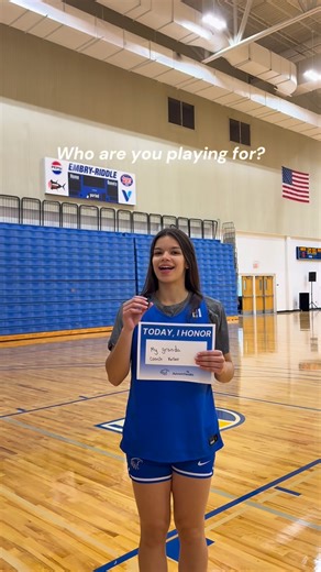 Embry-Riddle Athletics on Instagram: "In honor of today’s Cancer Awareness Game, we asked our players and coaches who they’re playing and coaching for tonight. Join us as we honor those affected by cancer and support them in their fight. 💙Women’s tip-off: 2:00 PM 💛Men’s tip-off: 4:00 PM #goerau // #daytonashometownteam // #studentpersonplayer // #ssc // #basketball"