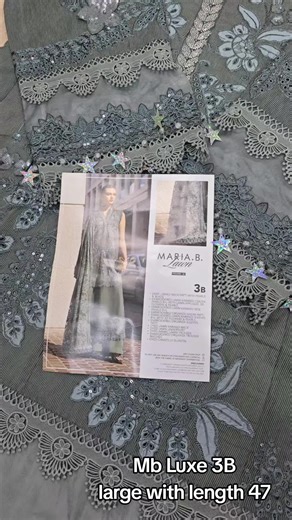 Maria B 3B Code – Luxe Collection 2026 ✨ Elegant luxury outfit from the latest Maria B Luxe 2026 Collection. Premium fabric with stunning embroidery, perfect for weddings, Eid & special occasions. Large size available – limited stock in UK. #MariaB #LuxeCollection2026 #PakistaniDesigner #AsianFashionUK #eidoutfit