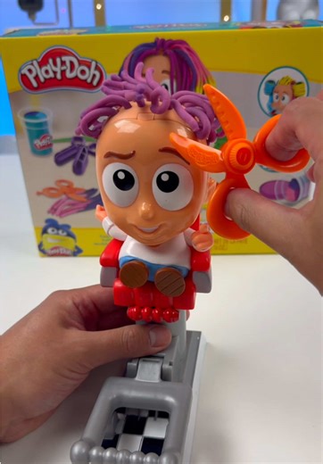 Play Doh Crazy Cuts Stylist Playset! Become your very own haircut stylist and barber with this play doh cute set! #asmr #asmrsounds #fyp #foryoupage #nostalgia