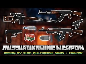 Gun Mod MCPE Showcase - RussiaUkraine Weapons Addon | Realistic Gun for Your World