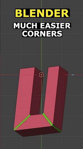 Corners The EASY Way in Blender!! Pro Tip #blender #3dmodeling #3d #blender3d