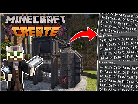 Building a simple IRON FARM in Minecraft Create Mod
