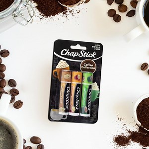 Order up! Introducing the NEW ChapStick® Coffee Collection, with Espresso-inspired flavors for your lips: Vanilla Latte, Caramel Macchiato, and Mint Mocha. Shop Now: www.chapstick.com | ChapStick