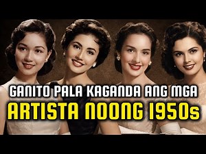 17 na Pinakamagagandang Artista sa Pilipinas noong 1950s | Animated Video
