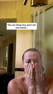 I used to try showering while my twins nap, but mid shampoo I’d hear phantom crying and run out of the bathroom stark nked.🤪 So honestly, it’s much easier to just bring ‘em in with me where I can see them and know they’re perfectly fine.💯🤣 | Jamie Otis