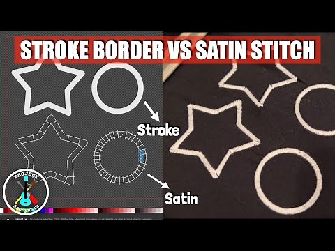How to Create a Satin Stitch + Difference between Stroke & Satin in Inkscape/Ink/Stitch