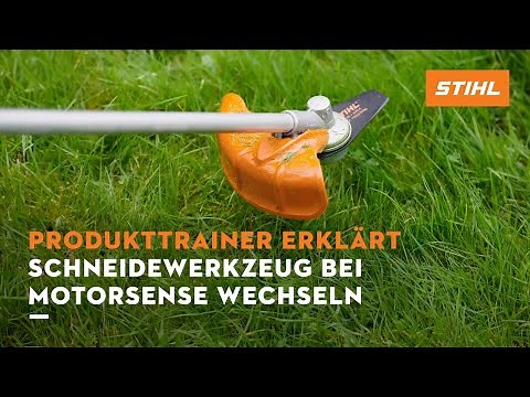 STIHL Produkttrainer erklärt | Schneidwerkzeug an einer STIHL Motorsense wechseln