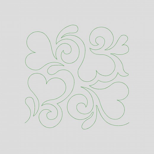 Heart Stipple Quilt Block Machine Embroidery Design File, 25 Sizes, Heart Embroidery Design, Heart Quilt Block Pattern, Heart Run Stitch - Etsy