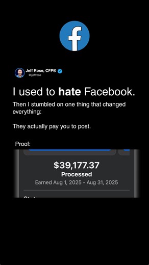 📍 Comment “FMC” and I’ll send you my FB monetization checklist. ✅ I thought Facebook was dead. Then they sent me $137 for a post I barely remembered writing. That tiny deposit snowballed into $153,958 this year (so far). Here’s how it works 👇 | Good Financial Cents