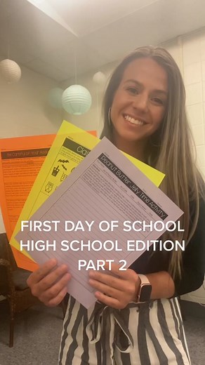 Engaging First Day Activities for High School Students