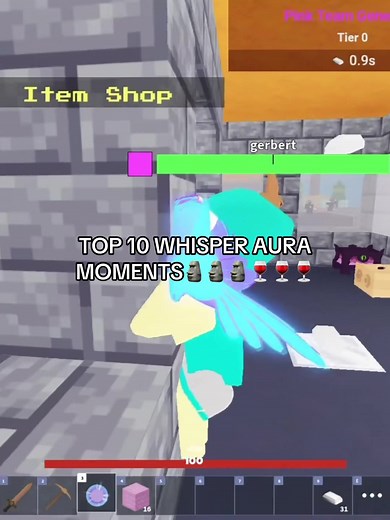 Top 10 Whisper Aura Moments in Roblox Bedwars