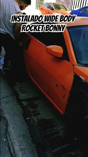 instalando el wide body kit rocket bunny Nissan 350z #350z #nissan #rocketbunny