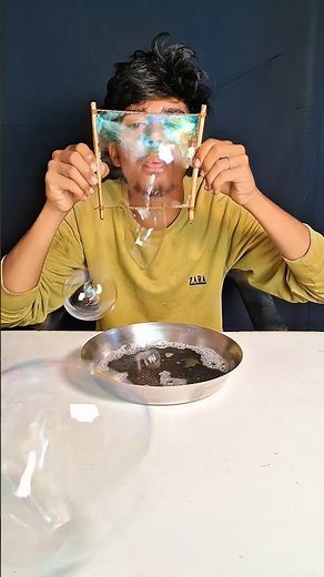 😱 Giant Bubble Magic Trick 🫧✨ Amazing Soap Bubble Experiment