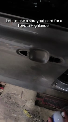 Creating a Sprayout for Toyota Highlander Silver