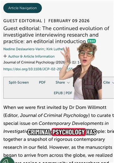 Investigative Interviewing Insights for Psychologists