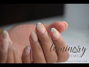 Floral Nail Art w/ @sierrasnails_ on Nude Structured Mani | Luminary Nail Systems