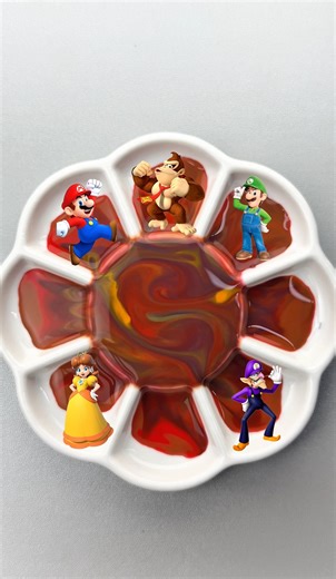 The Super Mario Galaxy Movie Color Mixing #satisfying #mario #supermario #supermariobros #games