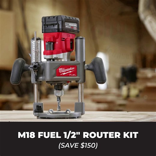 The Milwaukee Tool M18 FUEL™ ½″ Router with Plunge Base is built for...