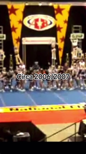 Mind you we were teenagers getting screamed at by college students 😭 #allstarcheer #throwback #fyp #cheerleaders