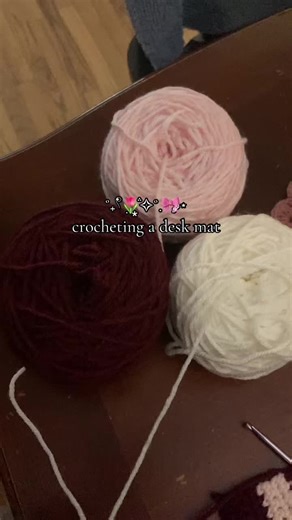 Revamped Crochet Desk Mat with New Colors