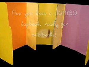 How to make a large lapbook wth 3 file folders