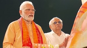 Image of the day: PM Modi performs aarti in Ahmedabad