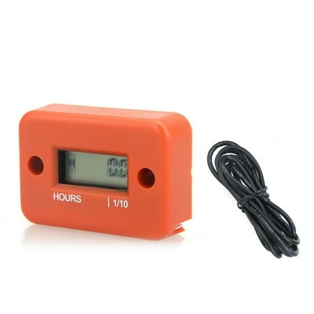 Yeacher Digital Hour Meter Gauge LCD for Gasoline Engine Racing Motorcycle ATV Mower Snowmobile 0.1/99999Hrs Orange - Walmart.ca