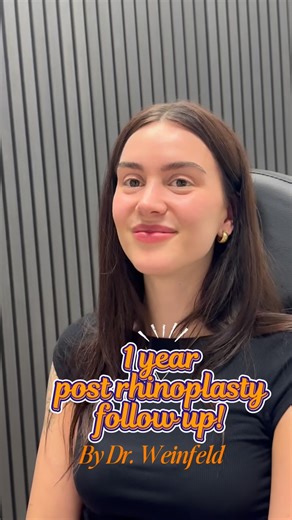 Johnny Franco on Instagram: "✨ 1 Year Post-Rhinoplasty Transformation! ✨ We’re thrilled to share this testimonial from our beautiful patient, now one year post-rhinoplasty by Dr. Weinfeld. She shared that her results feel so natural, it’s like “this is the nose I was born with.” 💫 That’s exactly the goal of a well-executed rhinoplasty — to enhance, not change who you are. A refined nose should harmonize with your unique facial features, never overpower them. Dr. Weinfeld takes a highly personal