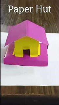 How to create a paper Hut.#art #craft #diy
